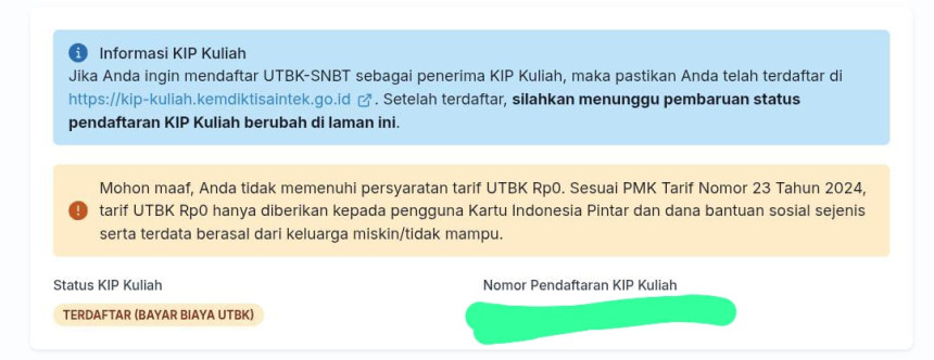 Kenapa Bayar UTBK SNBT Padahal Terdaftar DTKS 2025?